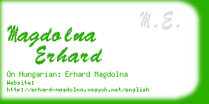 magdolna erhard business card